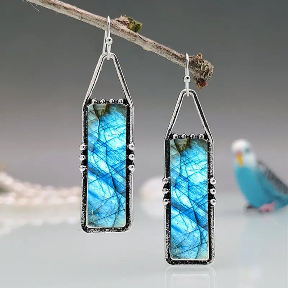 Retro Bohemian Geometric Dangle Earrings